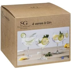 Secret De Gourmet Gin Glazen - 4x Stuks - 700 Ml - Transparant - 12 X 20 Cm 7 Secret De Gourmet Gin Glazen - 4x Stuks - 700 Ml - Transparant - 12 X 20 Cm -Het originele servies. 00e3f76a0c3b43688e075cbb127ad2c4