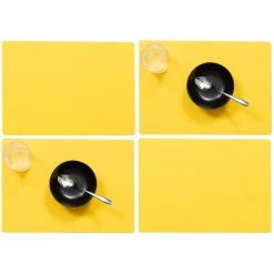 Wicotex Placemat Plain - Luxe - Geel - 43 X 30 Cm 7 Wicotex Placemat Plain - Luxe - Geel - 43 X 30 Cm -Het originele servies. 080d74ddc10f43f1a0a8282fa2c576f2