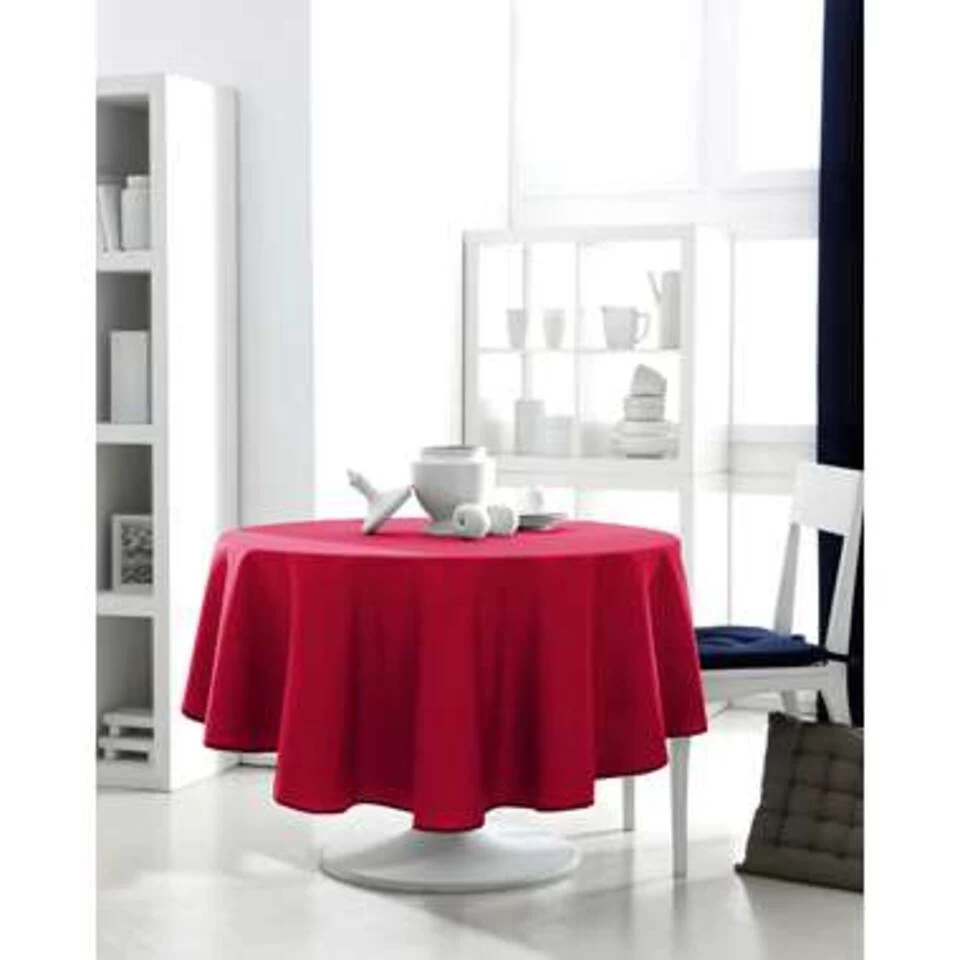 Today Rond Tafelkleed Rood - 180cm 4 Today Rond Tafelkleed Rood - 180cm - Afbeelding 2