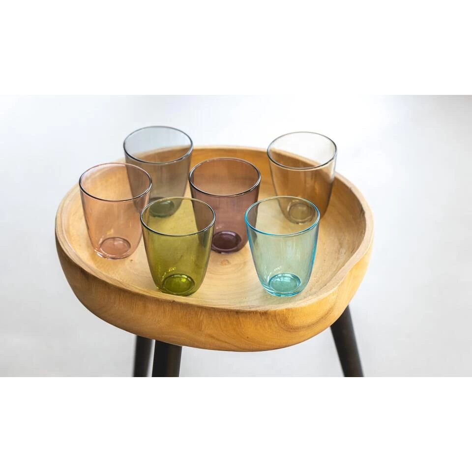 6x Stuks Gekleurde Waterglazen/drinkglazen Cosy Moments 310 Ml 5 6x Stuks Gekleurde Waterglazen/drinkglazen Cosy Moments 310 Ml - Afbeelding 3