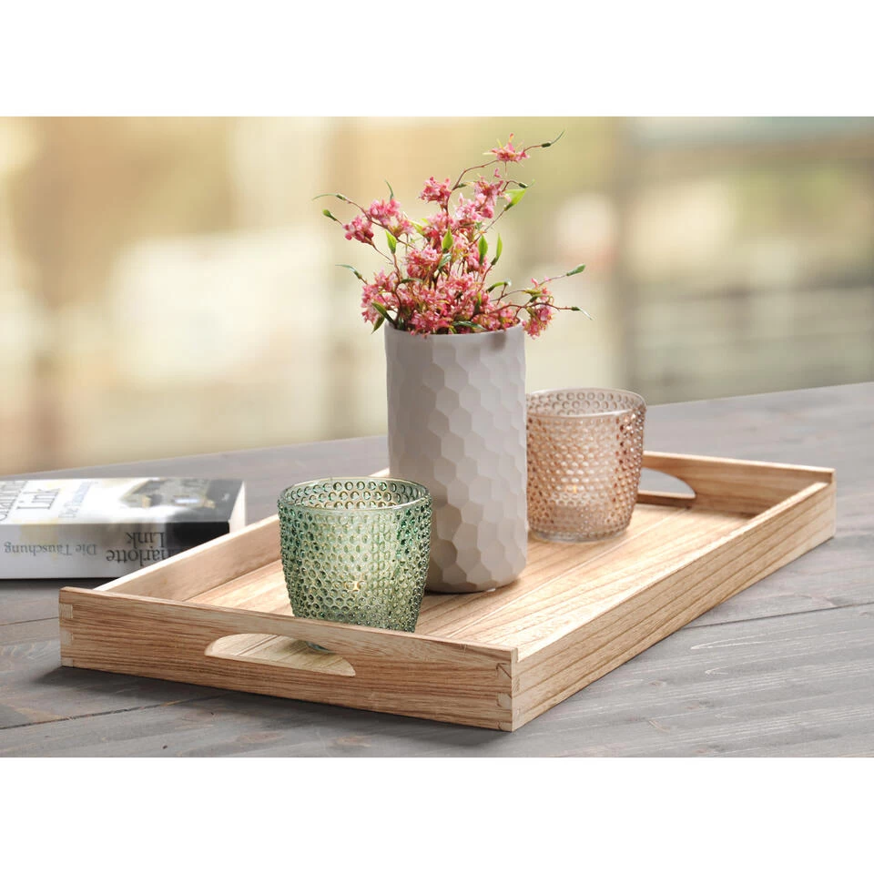 Kesper Dienblad - Paolownia Hout - Opstaande Rand - 47 X 30 Cm 5 Kesper Dienblad - Paolownia Hout - Opstaande Rand - 47 X 30 Cm - Afbeelding 3