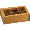 Merkloos Theedoos - 6 Vakjes - Hout - 7 Cm -Het originele servies. 1000010931