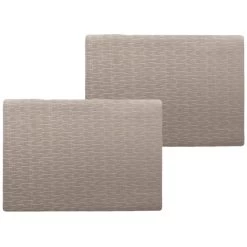 Wicotext Placemats - 4 Stuks - Jaspe - Taupe - 43 X 30 Cm