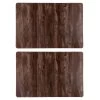 Merkloos Bellatio Design Placemats - 4 Stuks - Hout Patroon - 43 X 28 Cm -Het originele servies. 1000010980