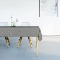 Mistral Home - Tafelkleed Glitter Effect - 150x250 Cm - Donkergrijs -Het originele servies. 1000010988 0101