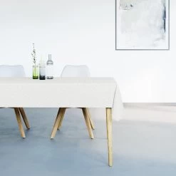 Mistral Home - Tafelkleed Glitter Effect - 150x250 Cm - Ecru -Het originele servies. 1000010989 0101