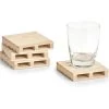 Zeller Glazenonderzetters - 4 Stuks - Hout - 10 Cm 2 Zeller Glazenonderzetters - 4 Stuks - Hout - 10 Cm -Het originele servies. 1000011004