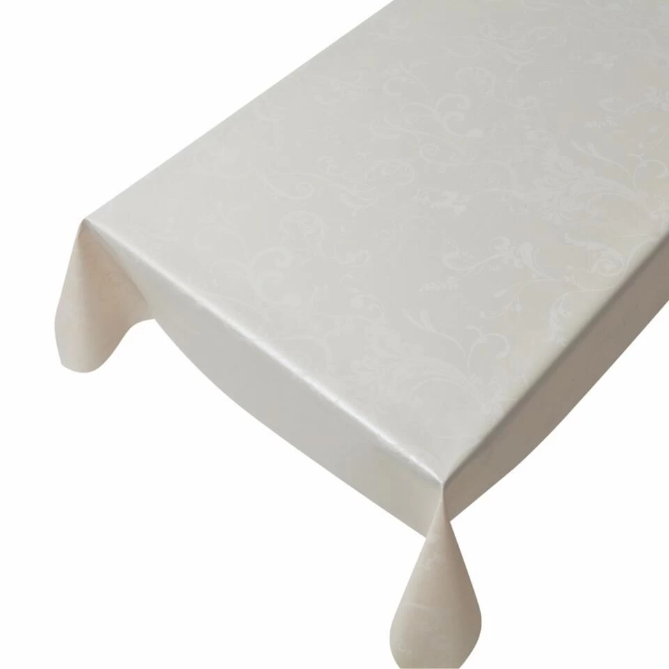 Tafelzeil - Buiten - Borak Motief - Champagne - PVC - 140 X 245 Cm 3 Tafelzeil - Buiten - Borak Motief - Champagne - PVC - 140 X 245 Cm
