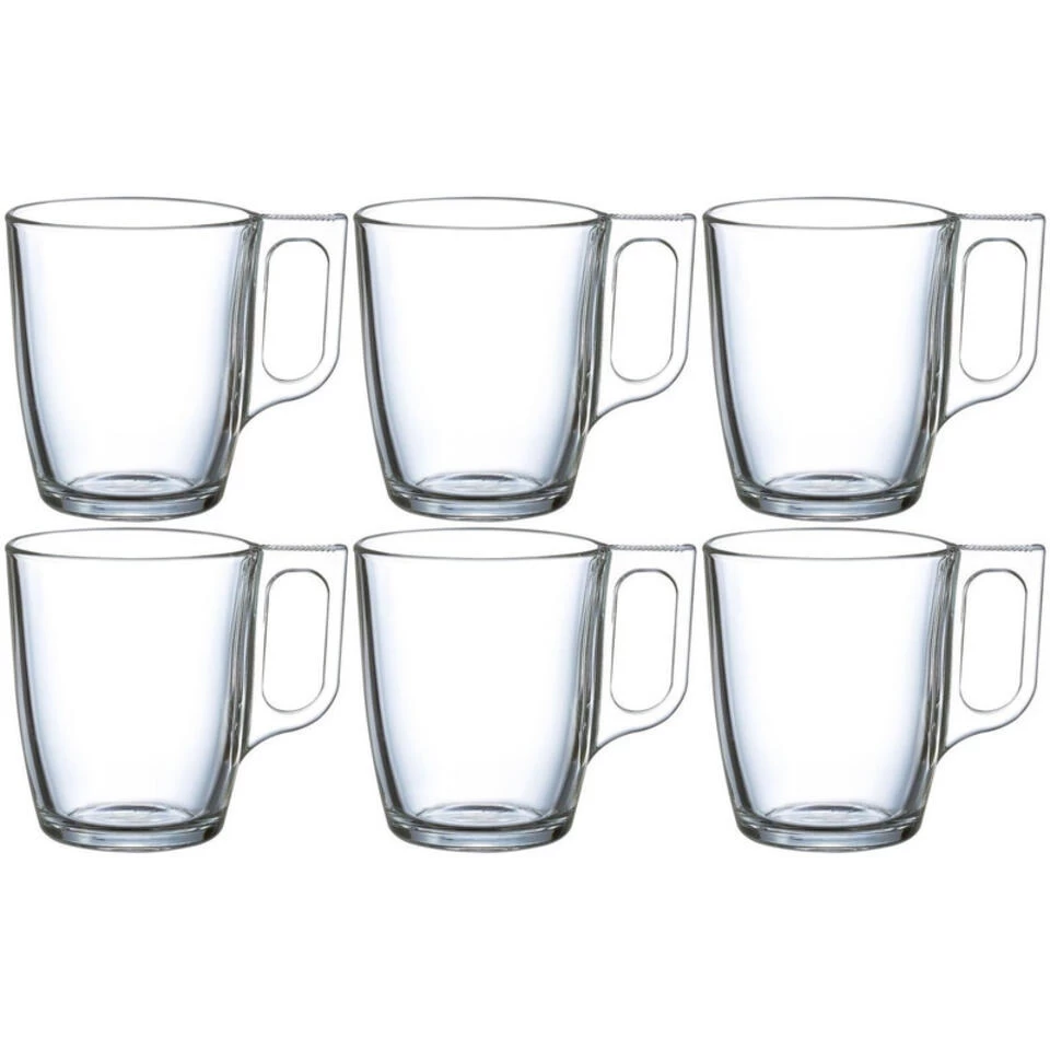 Luminarc Theeglazen / Koffieglazen - 6 Stuks - Glas - 250 Ml 3 Luminarc Theeglazen / Koffieglazen - 6 Stuks - Glas - 250 Ml