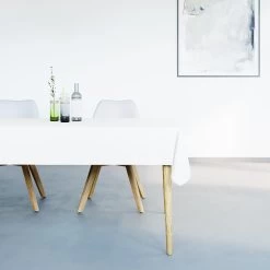 Mistral Home - Tafelkleed Waterafstotend - 150x250 Cm - Wit -Het originele servies. 1000012688 0101