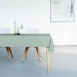 Mistral Home - Tafelkleed Waterafstotend - 150x250 Cm - Muntgroen -Het originele servies. 1000012689 0101