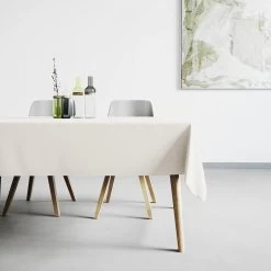 Mistral Home - Tafelkleed Waterafstotend - 150x250 Cm - Gebroken Wit -Het originele servies. 1000012696 0101