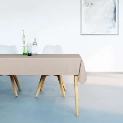 Mistral Home - Tafelkleed Waterafstotend - 150x250 Cm - Beige -Het originele servies. 1000012698 0101