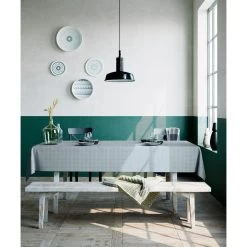 Mistral Home - Tafelkleed Gerecycleerd - 150x250 Cm - Lichtblauw -Het originele servies. 1000012702 0101