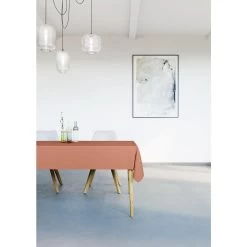 Mistral Home - Tafelkleed Waterafstotend - 150x250 Cm - Terracotta -Het originele servies. 1000012703 0101