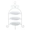 Etagere - 3-laags - Wit - Metaal En Glas - 30 X 32 Cm 2 Etagere - 3-laags - Wit - Metaal En Glas - 30 X 32 Cm -Het originele servies. 1000014455