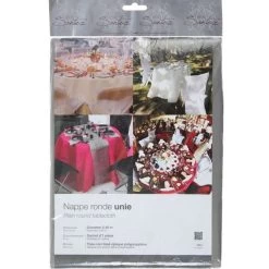 Grijs Rond Tafelkleed/tafellaken 240 Cm Non Woven Polypropyleen -Het originele servies. 1000014515 0101