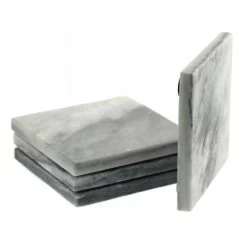 Svenska Living Glazenonderzetters - 4 Stuks - Marmer - 10 Cm