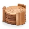 Zeller Glazenonderzetters - 6 Stuks - Bamboe - 10 Cm