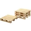 Merkloos Glazenonderzetters - 4 Stuks - Hout - 10 Cm -Het originele servies. 1000016353