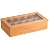 Kesper Theedoos - Bamboe - 10-vaks - 20 X 36 X 9 Cm -Het originele servies. 1000017397