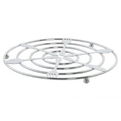 Items Pannenonderzetter - Zilverkleurig - Rond - 20 Cm