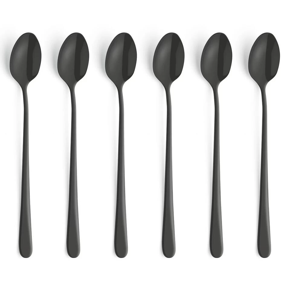 Amefa Austin Black 6 Theelepels 3 Amefa Austin Black 6 Theelepels