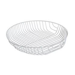 Items Fruitschaal - Wit - Metaal - 30 X 30 Cm