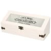 Excellent Houseware Theedoos - Hout - Wit - 3-vaks - 24 X 9 Cm -Het originele servies. 1000021693
