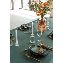Giftbox-Tafellinnen-Dine In Style-extra Lang Tafelkleed-Donkergroen 9 Giftbox-Tafellinnen-Dine In Style-extra Lang Tafelkleed-Donkergroen -Het originele servies. 1000021775 0103