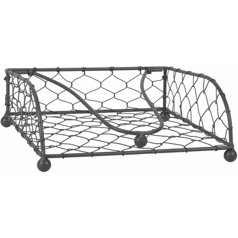 Merkloos Servethouder - Metaal - 18 X 18 X 6 Cm 4 Merkloos Servethouder - Metaal - 18 X 18 X 6 Cm - Afbeelding 3