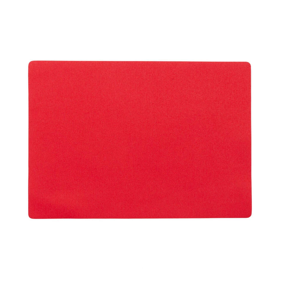Wicotex Placemat Plain - Luxe - Rood - 43 X 30 Cm 3 Wicotex Placemat Plain - Luxe - Rood - 43 X 30 Cm
