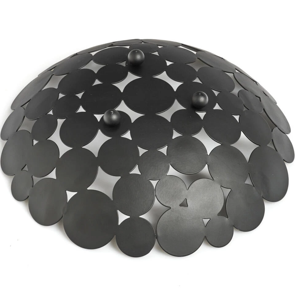 Zeller Fruitschaal - Zwart - Metaal - 29 Cm 4 Zeller Fruitschaal - Zwart - Metaal - 29 Cm - Afbeelding 2