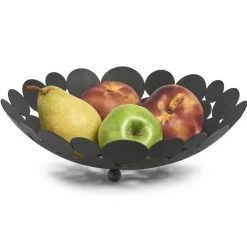 Zeller Fruitschaal - Zwart - Metaal - 29 Cm 7 Zeller Fruitschaal - Zwart - Metaal - 29 Cm -Het originele servies. 1000029047 0102