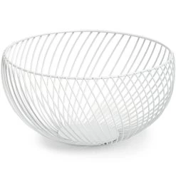 Zeller Fruitschaal - Wit - Metaal - 26 Cm