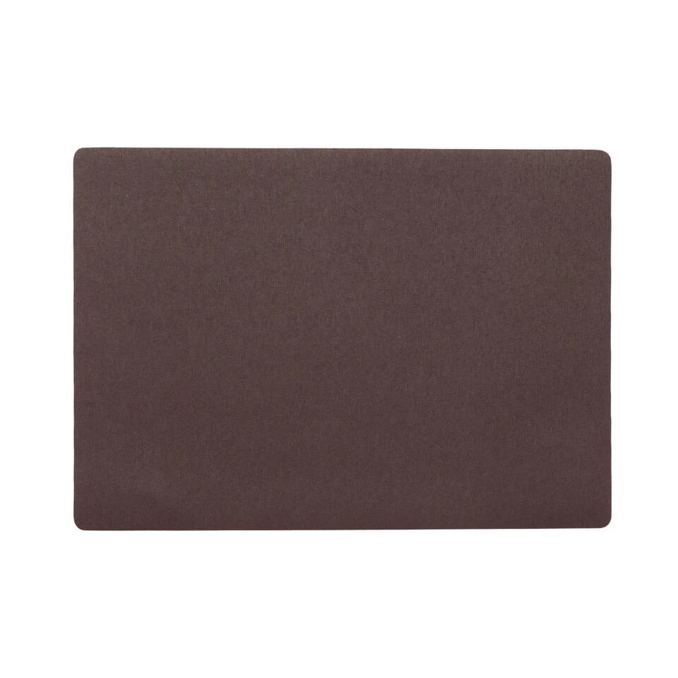 Wicotex Placemat Plain - Luxe - Bruin - 43 X 30 Cm 3 Wicotex Placemat Plain - Luxe - Bruin - 43 X 30 Cm