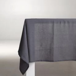 DDDDD Tafellaken Cabin - Linnen - 140 X 300 Cm - Grijs -Het originele servies. 1000029119 0101