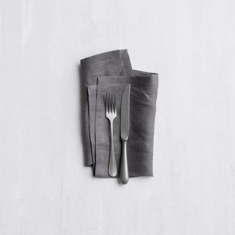 DDDDD Servetten Cabin - 40x40cm - Grijs - 4 Stuks 4 DDDDD Servetten Cabin - 40x40cm - Grijs - 4 Stuks - Afbeelding 2