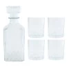 Orange85 Whiskey Karaf 4 Glazen 5-delig Transparant 900/230 Ml Glas -Het originele servies. 1000033111
