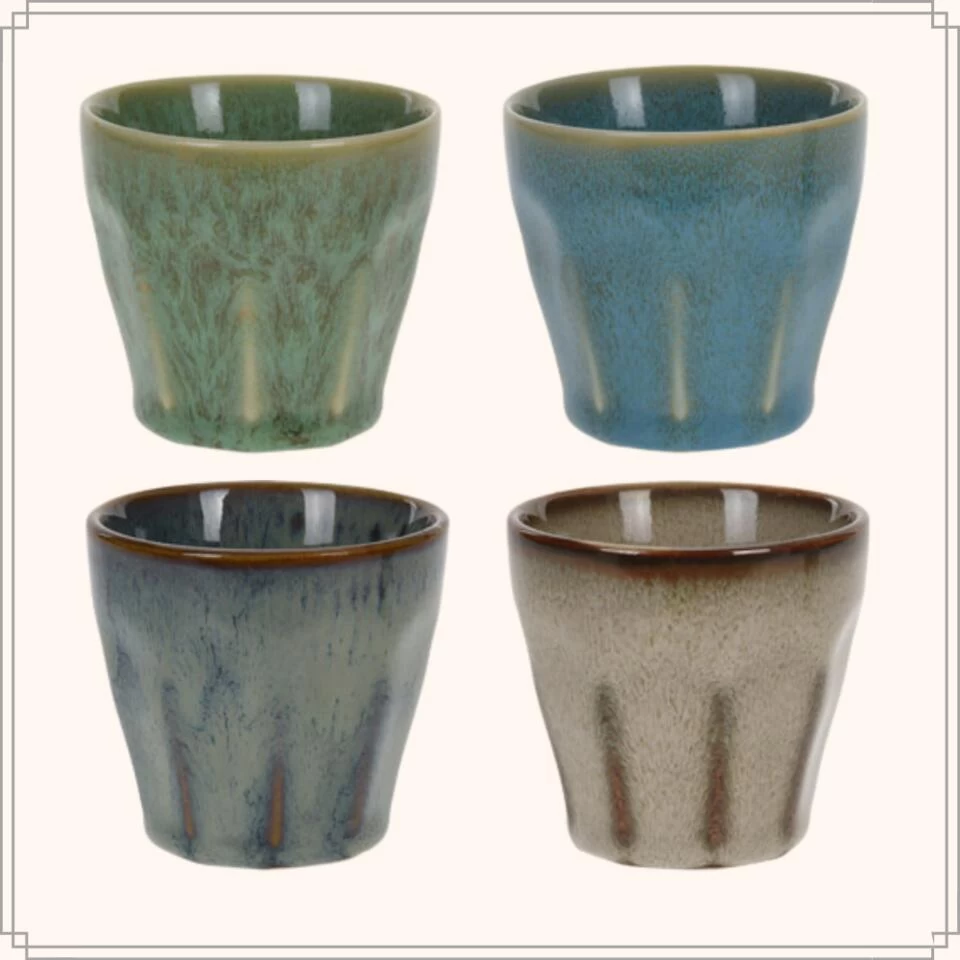 OTIX Espressokopjes Set Van 4 Porselein Hittebestendig 90ml Rond Espresso 4 OTIX Espressokopjes Set Van 4 Porselein Hittebestendig 90ml Rond Espresso - Afbeelding 2