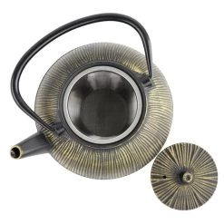 Orange85 Gietijzeren Theepot Aziatisch 0.8l Bol Zwart Met Goud 9 Orange85 Gietijzeren Theepot Aziatisch 0.8l Bol Zwart Met Goud -Het originele servies. 1000033125 0111