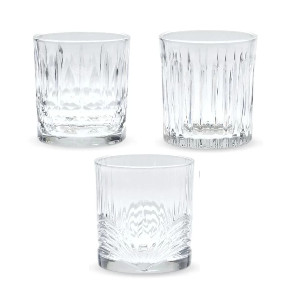 Orange85 Waterglazen 33 Cl Set Van 3 Chique Drinkglazen Transparant 3 Orange85 Waterglazen 33 Cl Set Van 3 Chique Drinkglazen Transparant