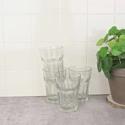 Orange85 Limonadeglazen Waterglazen 4 Stuks 36 Cl Transparant Glaswerk -Het originele servies. 1000033146 0101