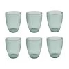 OTIX Waterglazen 6 Stuks Plastic Blauw Ribbel