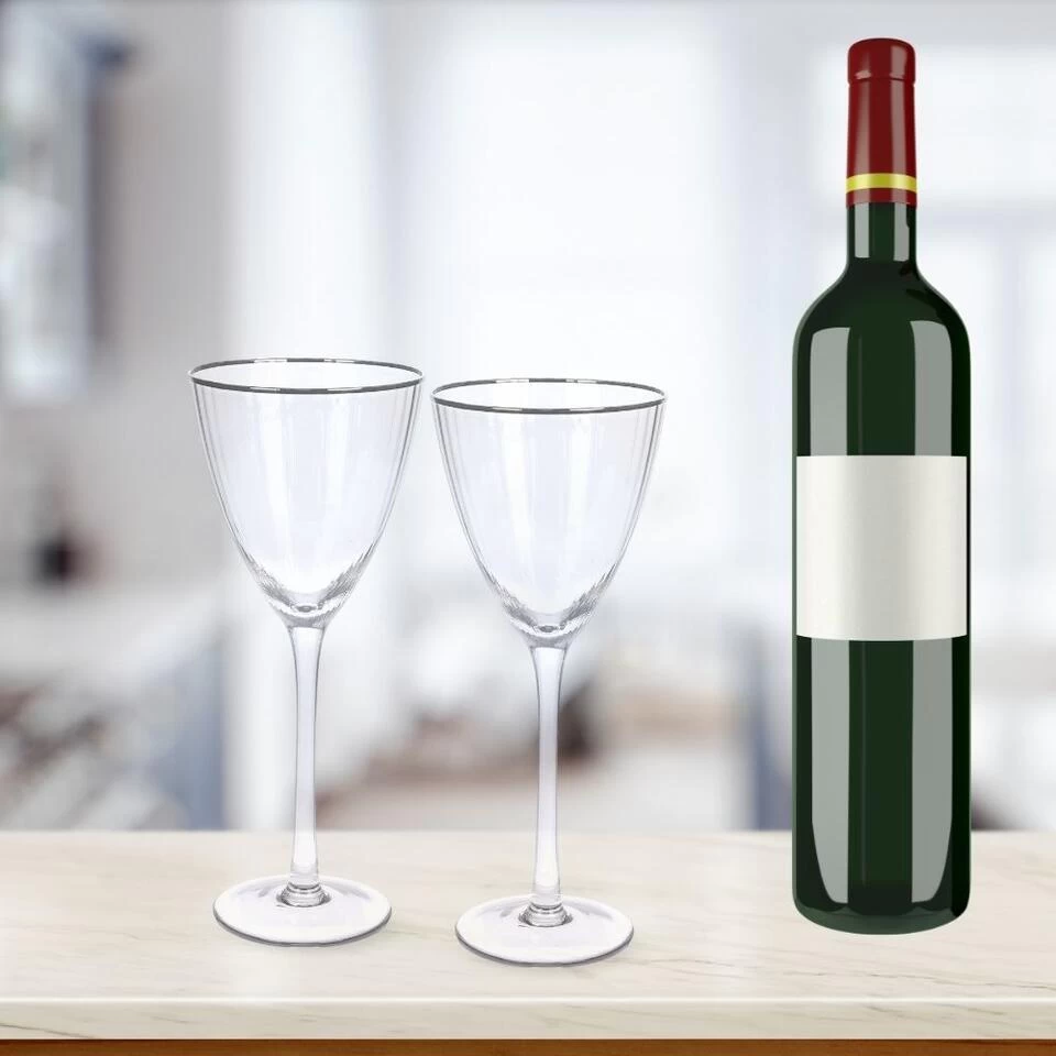 Orange85 Wijnglazen Witte Wijn Luxe 2 Stuks 90 X 225 Mm Transparant 5 Orange85 Wijnglazen Witte Wijn Luxe 2 Stuks 90 X 225 Mm Transparant - Afbeelding 3