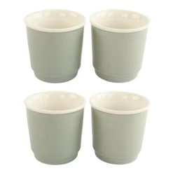 Orange85 Espressokopjes 4 Stuks Mintgroen 90 Ml Porselein
