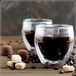 OTIX Dubbelwandige Espressoglazen Isolerend 100ml 6 Stuks Glas -Het originele servies. 1000033190 0110