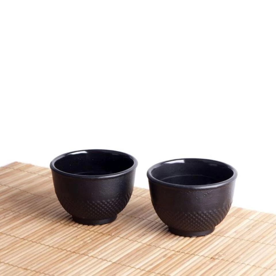 Orange85 Theekopjes Gietijzer Theekop 100 Ml Set Van 2 Zwart 4 Orange85 Theekopjes Gietijzer Theekop 100 Ml Set Van 2 Zwart - Afbeelding 2