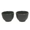 Orange85 Theekopjes Gietijzer Theekop 100 Ml Set Van 2 Zwart -Het originele servies. 1000033203