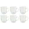 OTIX Theeglazen Met Oor Koffiemok 340ml Glas Hittebestendig Koffiemok -Het originele servies. 1000033207